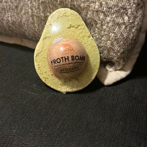 PAcHA avocado froth bomb- bath fizz and bubble bath all in one. 3 available